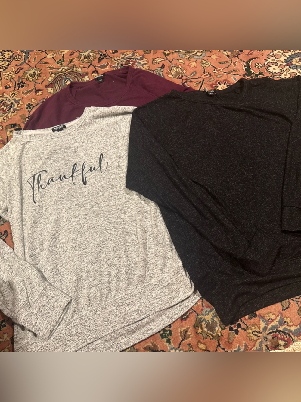 Buffalo David Bitton Trio Sweatshirts - Gray, Black & Burgundy